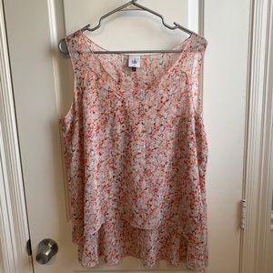 Cabi Floral Tank Top Shirt